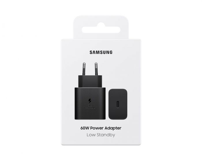 Зарядний пристрій мережевий Samsung 60Вт USB-С PD PPS, чорний