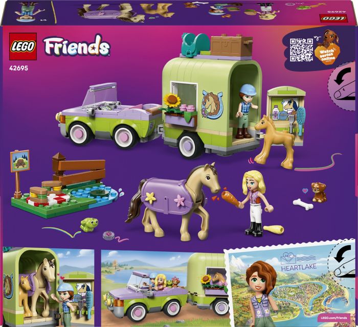 Конструктор LEGO Friends Причіп для коня й лошати