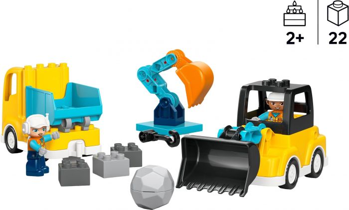 Конструктор LEGO DUPLO Town 3-в-1 Будівельна техніка