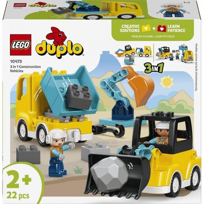 Конструктор LEGO DUPLO Town 3-в-1 Будівельна техніка