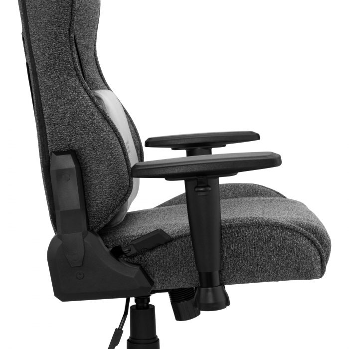 Крісло 2E GAMING BUSHIDO Lite, тканина, 2D-Armrests, сірий темний
