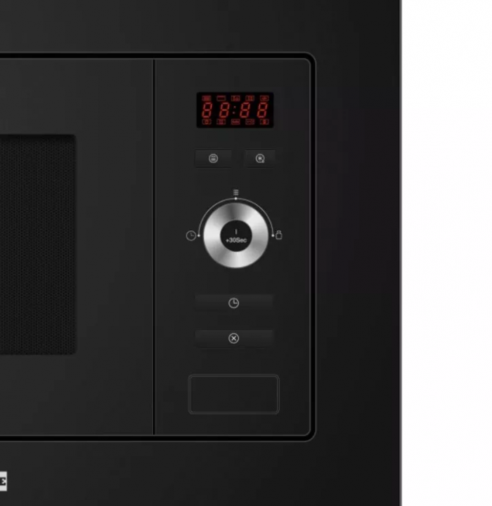 Мікрохвильова піч Franke вбудовувана, 20л, 800Вт, гриль, дисплей, чорний