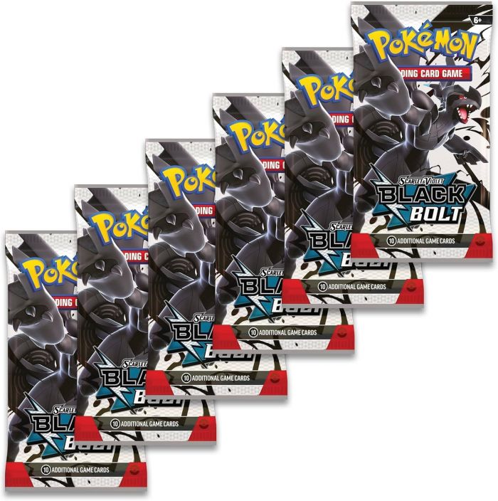 Колекційна карткова гра Pokemon: Black Bolt Booster Bundle SV10.5