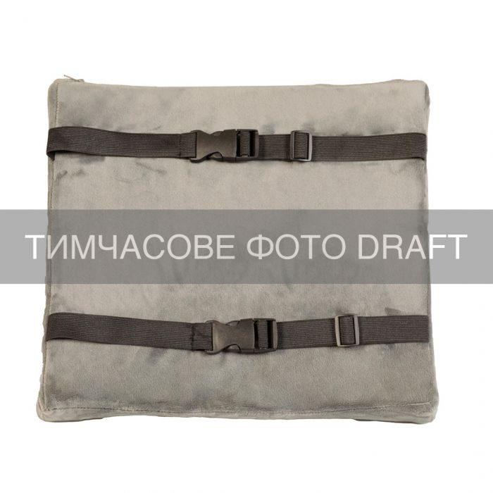 Подушка ортопедична ARDESTO Sleepwell Back 34х32х12см, для спини, піна меморі, сірий