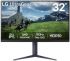 Монітор LG 31.5" 32GS85Q-B 2xHDMI, DP, USB, Audio, NanoIPS, 2560x1440, 180Hz, 1ms, DCI-P3 98%, G-SYNC, FreeSync, Pivot, HDR10