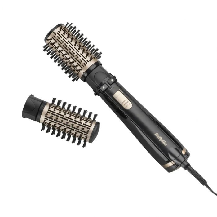 Фен-щітка Babyliss Big Hair Dual 1000, 1000Вт, 2 режими, хол. обдув, оберт. насадок, 2 насадки, чорний