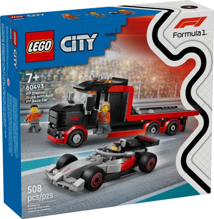 Конструктор LEGO City Вантажівка для демонстрації F1 із перегоновим автомобілем Audi F1