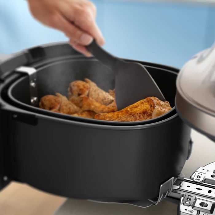 Мультипіч Philips Series 5000 OVI SteamFry 2000Вт, чаша-7.2л, сенсорне управл., 12 авто. програм, аксесуари, пластик, чорний