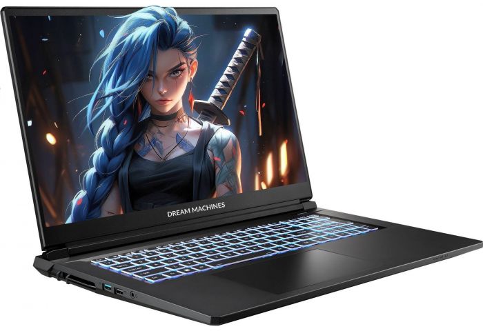 Ноутбук Dream Machines RG5050-17 17.3FHD IPS, Intel i7-13620H, 32GB, F1TB, NVD5050-8, DOS, чорний