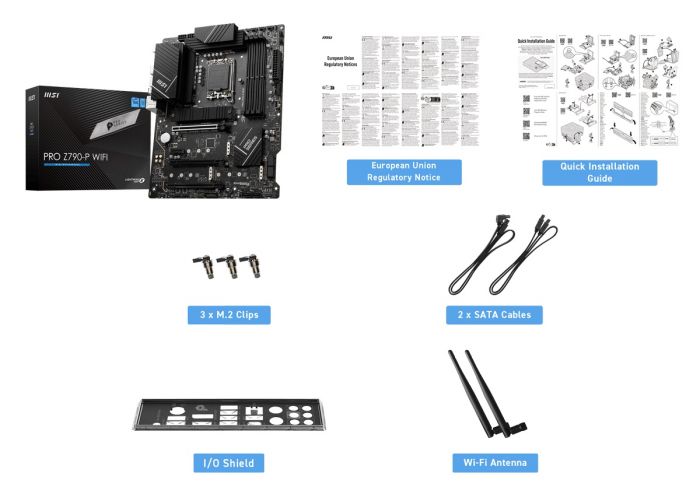 Материнcька плата MSI PRO Z790-P WIFI s1700 Z790 4xDDR5 M.2 HDMI DP Wi-Fi BT ATX