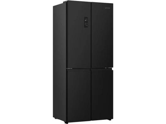 Холодильник SBS Gorenje, 190х65х80см, 4 двері, 286(149)л, А+, NoFrost+, Інвертор , Зона св-ті, Диспл, Чорний