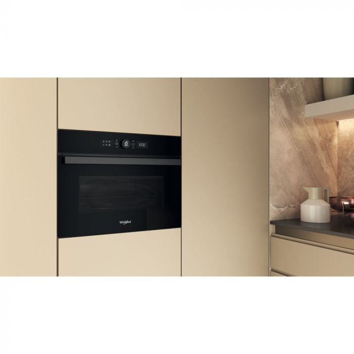Духова шафа Whirlpool електрична компактна, 40л, дисплей, конвекція, ф-ція мікрохвиль, чорний
