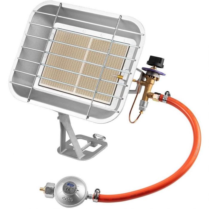 Обігрівач газовий Neo Tools, 4.6кВт, 218-355г/год, 37мбар, редуктор, шланг 40см