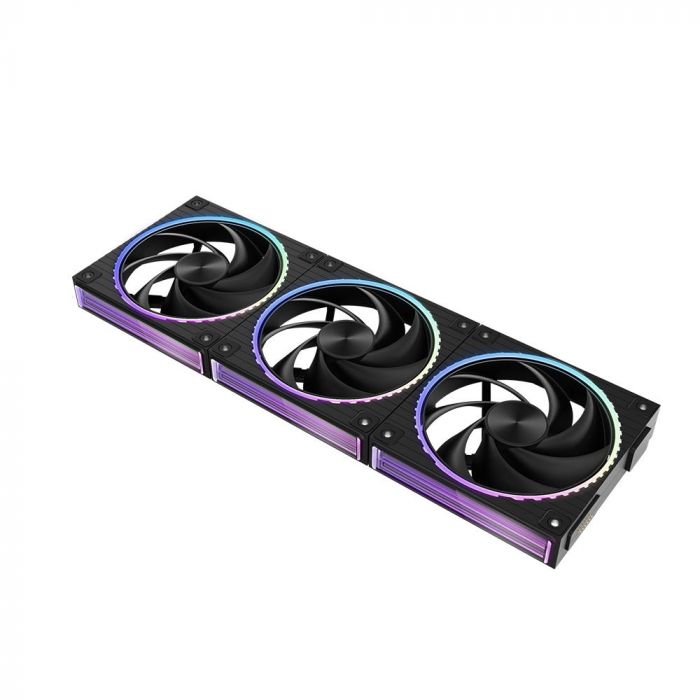 Корпусний вентилятор Zalman ZM-DF120R  ARGB,  120мм, 800-2300rpm, 4pin, PWM, 3pin+5VARGB, 34,5dBa, POGO pin, Magnetic,  Reversed, чорний