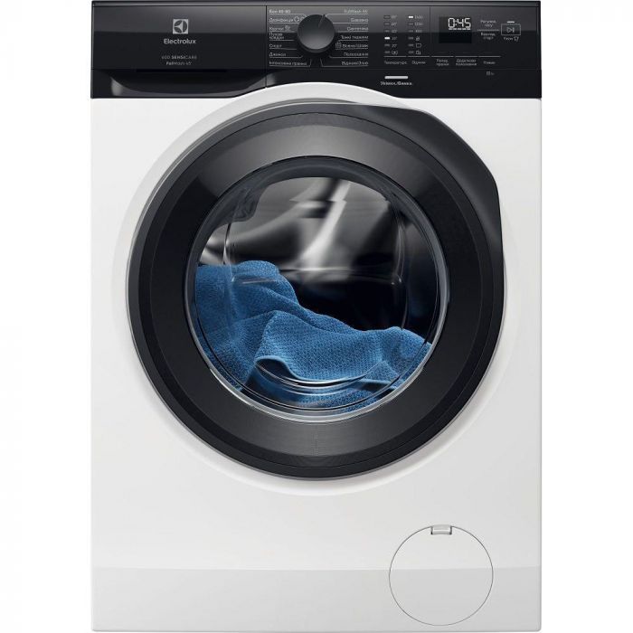 Пральна машина Electrolux фронтальна, 8кг, 1400, A, 58см, дисплей, пара, інвертор, білий