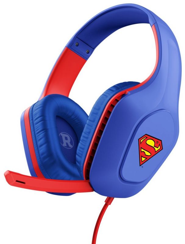 Гарнітура Trust GXT415SM Zirox Superman edition, 3.5мм, синій