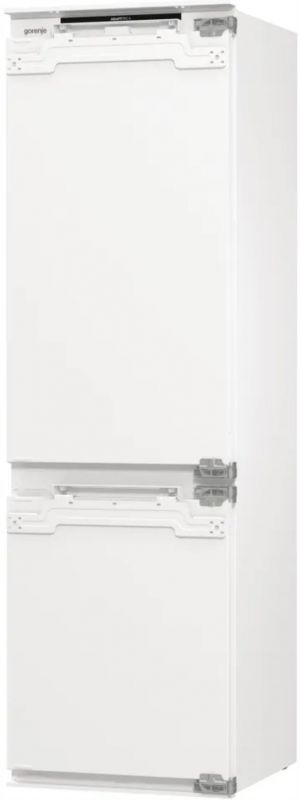 Холодильник Gorenje вбудований з нижн. мороз., 177x69x55см, 2 двері,252(76)л, А+, NF+, Зона св-ті, Диспл, Wi-Fi, Біли