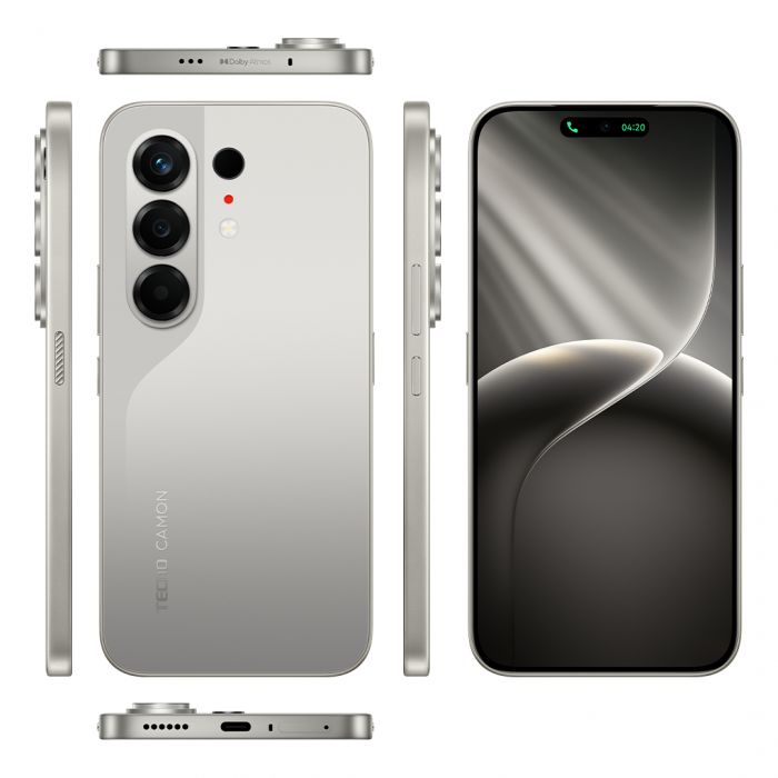 Смартфон TECNO Camon 50 (CN5) 6.78" 8/256ГБ, 2SIM, 6500мА•год, Nebula Titanium
