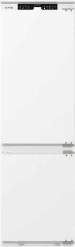 Холодильник Gorenje вбудований з нижн. мороз., 177x69x55см, 2 двері,252(76)л, А+, NF+, Зона св-ті, Диспл, Wi-Fi, Біли