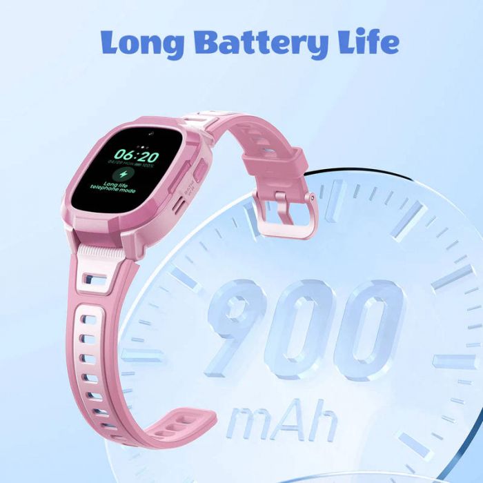 Дитячий годинник-телефон Mibro P6, 1.4", 240x280, GPS, 2MP, 900мА·год, 2АТM, синій