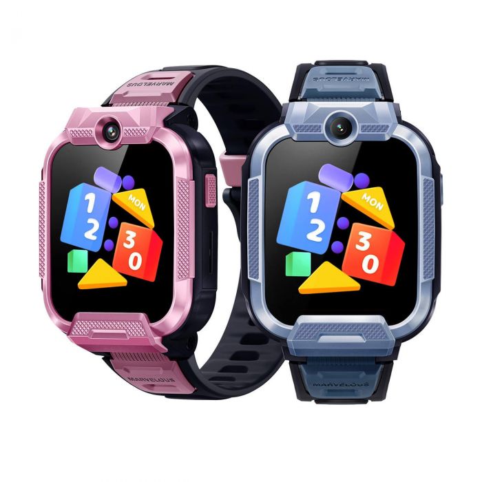 Дитячий годинник-телефон Mibro Z5, 1.69", 240x280, GPS, 2MP dual, 900мА·год, 2АТM, рожевий