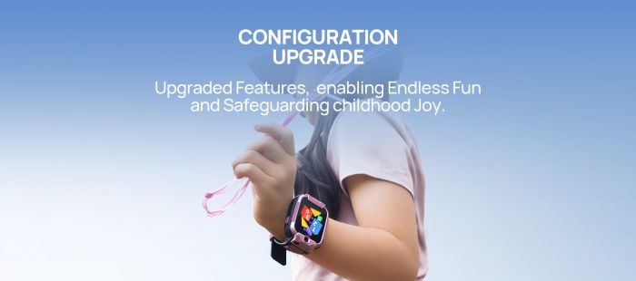 Дитячий годинник-телефон Mibro Z5, 1.69", 240x280, GPS, 2MP dual, 900мА·год, 2АТM, рожевий