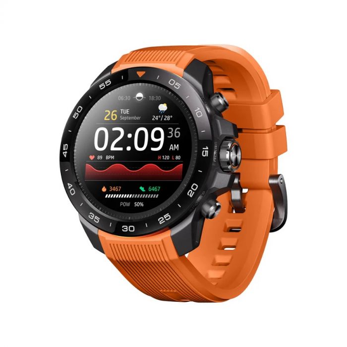 Смарт-годинник Mibro GS Explorer S 48мм, 1.32", 466x466, AMOLED, BT 5.3, Dual-band GPS, 10 ATM, чорний обсидіан
