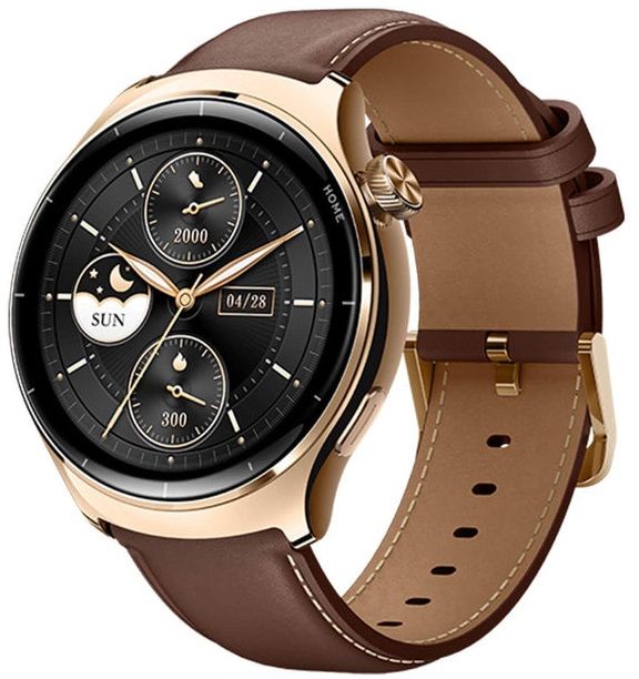 Смарт-годинник Mibro Lite 3 Pro 45мм, 1.32", 466x466, AMOLED, BT 5.3, GPS, 5 ATM, рожево-золотий