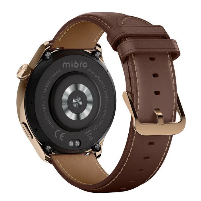Смарт-годинник Mibro Lite 3 Pro 45мм, 1.32", 466x466, AMOLED, BT 5.3, GPS, 5 ATM, рожево-золотий