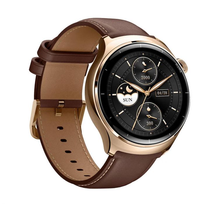 Смарт-годинник Mibro Lite 3 Pro 45мм, 1.32", 466x466, AMOLED, BT 5.3, GPS, 5 ATM, рожево-золотий