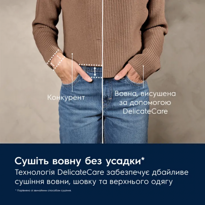 Сушильна машина Electrolux тепловий насос, 9кг, A+++, 64см, дисплей, інвертор, сріблястий темний