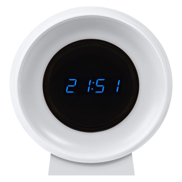Світильник нічник з акумулятором OSRAM NIGHTLUX CLOCK 0.3Вт 3000/4000/6500К 5Лм 1000мА•год годинник USB-A > microUSB білий