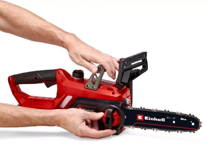 Пила ланцюгова акумуляторна Einhell GE-LC 18/25 Li Kit 18В PXC акб 1х4А·год шина 25см ЗП 2.97кг