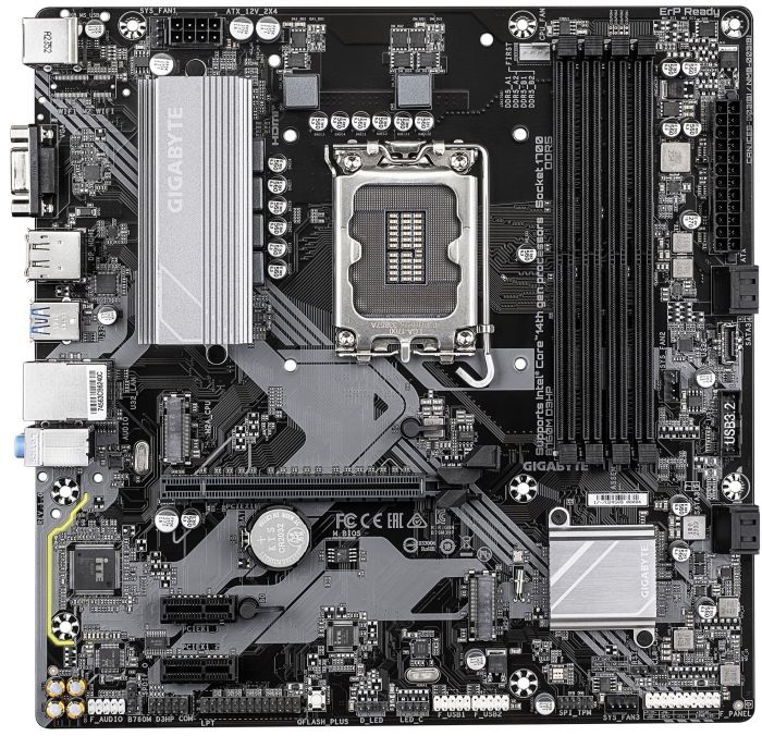 Материнська плата GIGABYTE B760M D3HP s1700 B760 4xDDR5 M.2 HDMI D-Sub mATX