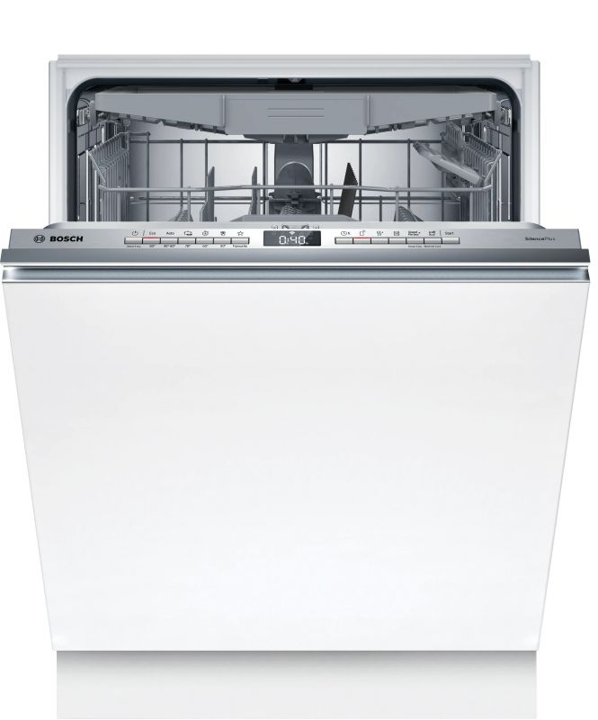 Посудомийна машина Bosch вбудована, 14компл., D, 60см, дисплей, 3й кошик, білий