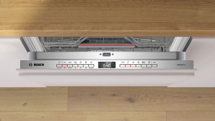 Посудомийна машина Bosch вбудована, 14компл., D, 60см, дисплей, 3й кошик, білий
