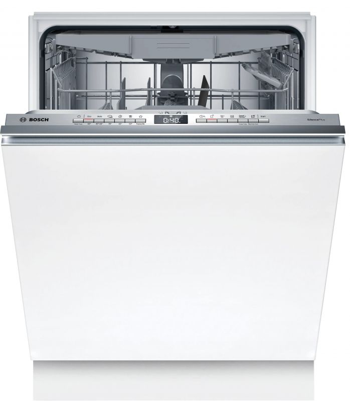 Посудомийна машина Bosch вбудована, 14компл., D, 60см, дисплей, 3й кошик, білий