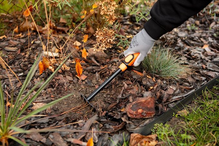 Граблі садові Neo Tools, ширина 8.5см, 5 зубців 25см, система NEO Click 0.12кг