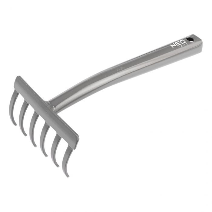 Граблі садові Neo Tools, ширина 11.2см, 6 зубців 28.5см, сталь 0.28кг