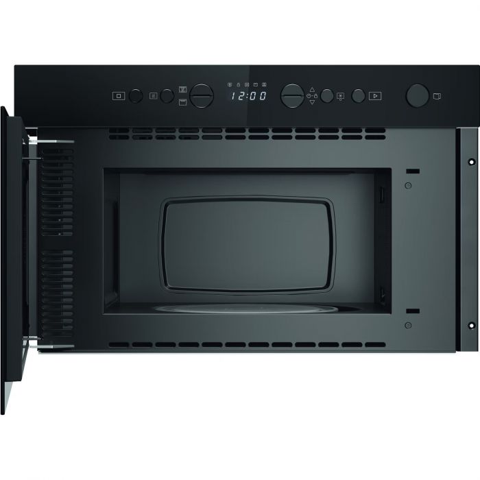 Мікрохвильова піч Whirlpool вбудована, 22л, електронне упр., 750Вт, гриль, дисплей, чорний