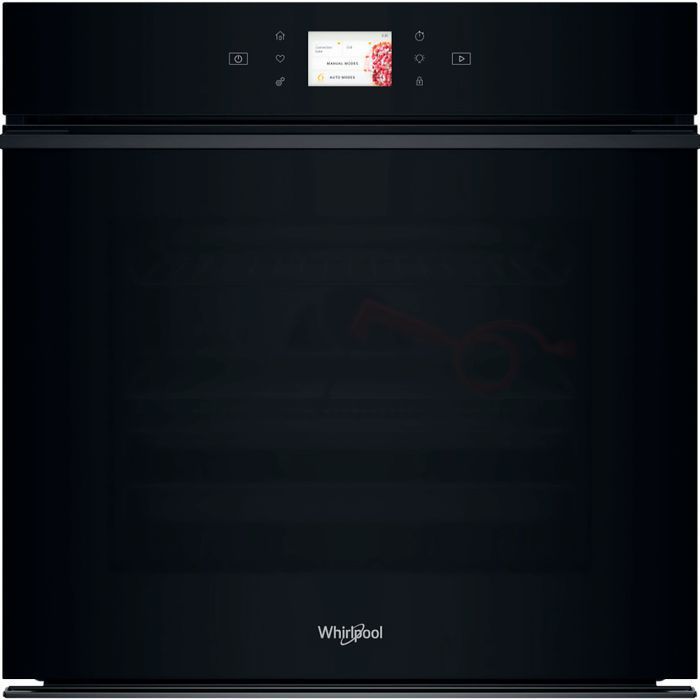Духова шафа Whirlpool електрична, 73л, A+, дисплей, конвекція, піроліз, телескопічні напрямні, чорний