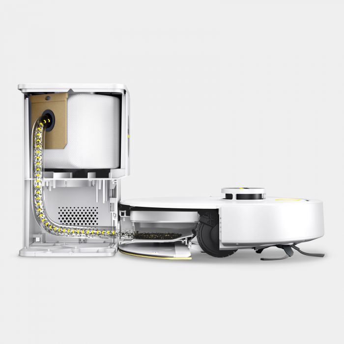 Робот-пилосос karcher RVC 3 Comfort, h=0.97см, вологе прибирання, конт пил -0.24л, вода -0.28л, автон. робота до 130хв, Bluetooth зарядна станція , білий