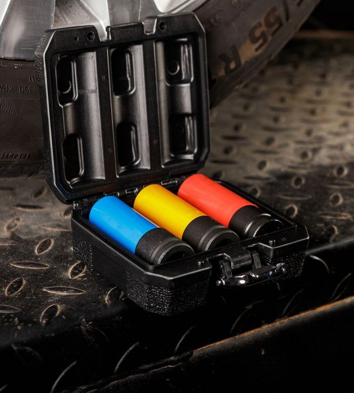 Набір торцевих насадок Neo Tools 1/2", 17,19,21мм 3шт