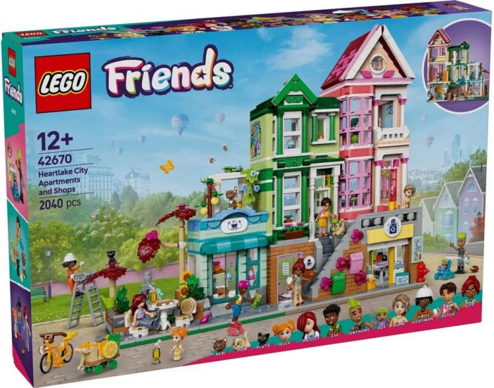 Конструктор LEGO Friends Хартлейк-Сіті. Квартири і крамниці