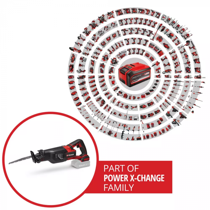 Пила шабельна акумуляторна Einhell Professional TP-AP 18/32 Li BL - Solo 18В 0-3000об/хв пропил 300мм хід 20мм 3.42кг без АКБ та ЗП