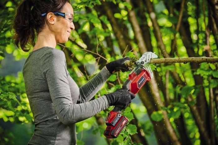 Пила шабельна акумуляторна Einhell GE-GS 18/150 Li Kit 18В акб 1х2.5А·год пропил 100/80мм хід 20мм ЗП 1.28кг