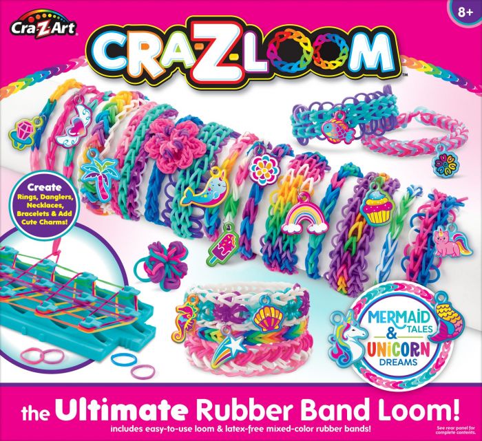 Набір для виготовлення браслетів Cra-Z-Art Charm Loom Studio Mermaid and Unicorn