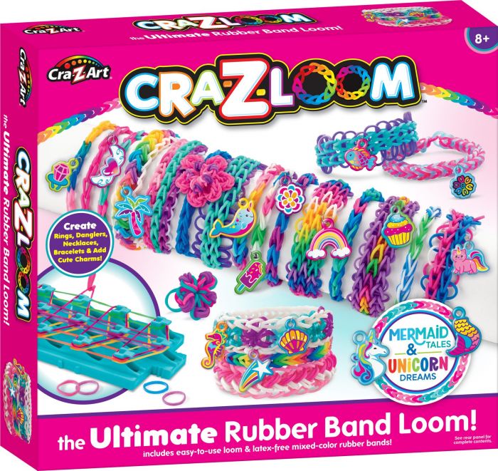 Набір для виготовлення браслетів Cra-Z-Art Charm Loom Studio Mermaid and Unicorn
