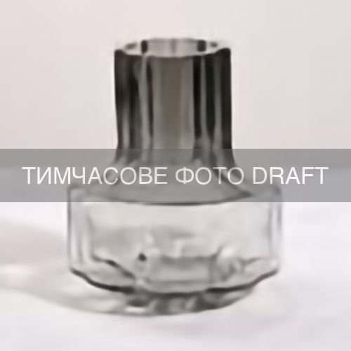 Ваза ARDESTO Piera, 12.5х15см, скло, сірий