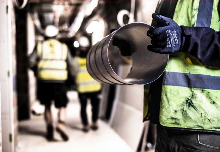 Рукавички робочі Milwaukee, нітрилове покриття, smartswipe, р.11, сірий